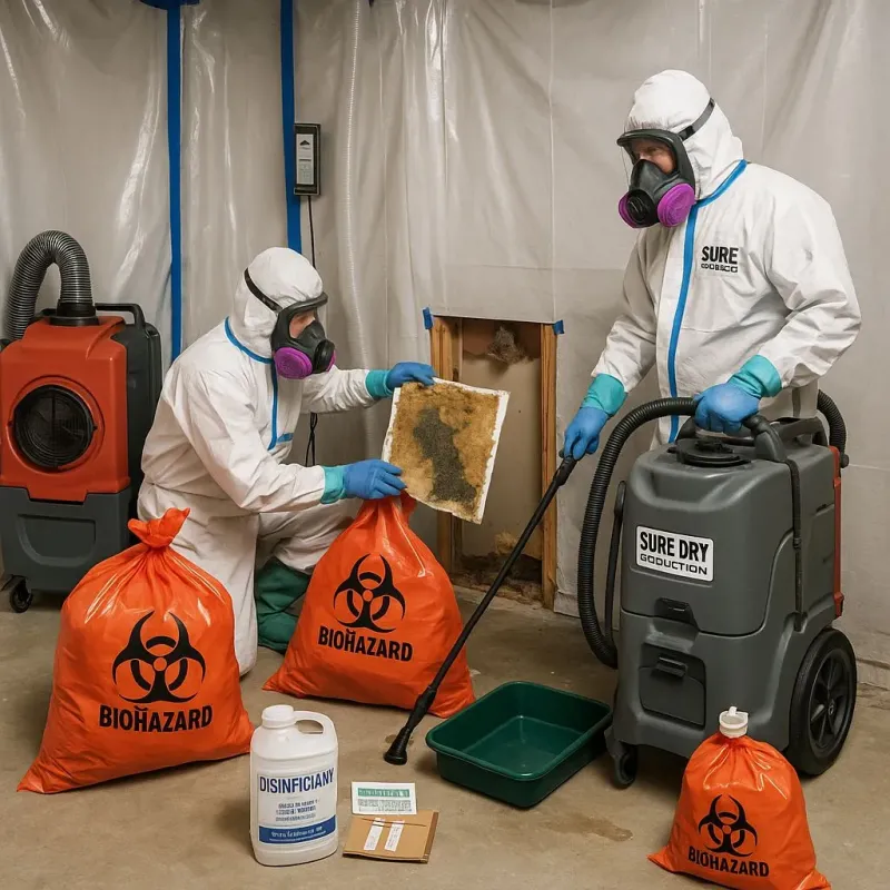 Contaminated Water Handling Protocols process in Oak Leaf, TX